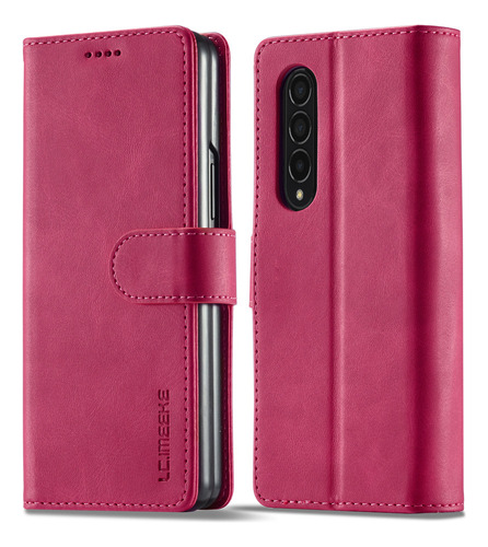 Funda De Piel Tipo Cartera De Negocios For Samsung Z Fold 4