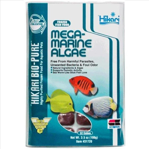 Mega Marine Algae Alimento Congelado Hikari Peces 