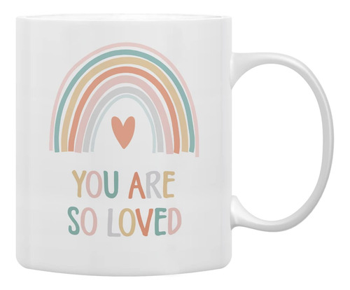 Qashwey, Eres Tan Querido Rainbow Tazas De Café, Regalos Ins