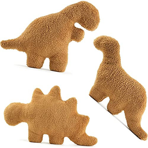 Lixzuch Stegosaurus Dino Nugget Pillow, 18 Pulgadas Sy9y2