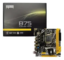 Comprar Placa Mãe Gamer Lga 1155 B75 Ddr3 M2 Nvme I3,i5,i7 Lan Giga Cor Preto