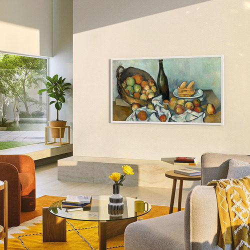 Samsung Vision Ai Tv 50 The Frame 4k Ls03f 2025, Tela Matte Antirreflexo, Molduras Customizáveis, Modo Arte, 7 Anos De Atualização