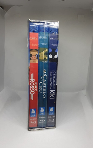 Blu-ray Coleção Studio Ghibli Vol 2 Laputa Kiki Porco Rosso