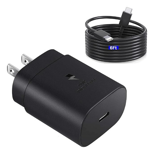 Cargador Galaxy S23 S22 De Carga Super Rapida De 25 W Usb C