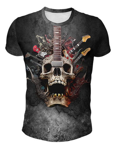 Remera Calavera Mod 5