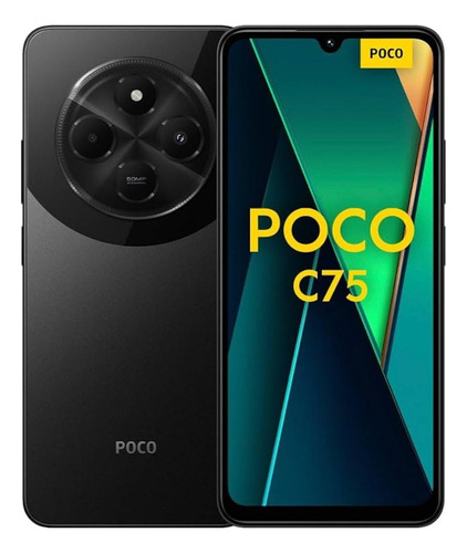 Xiaomi Poco C75 256gb 8gb Ram + Auriculares Bluetooth Negro