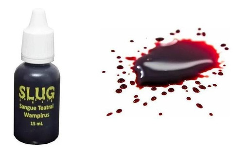 Imagem 3 de 4 de Sangue Falso Comestível Vermelho Wampirus Slug 15ml