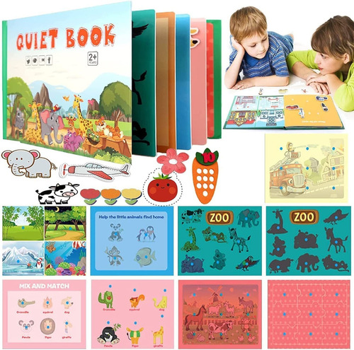 Libro De Juguetes Montessori Preescolar Para Niños Pequeños