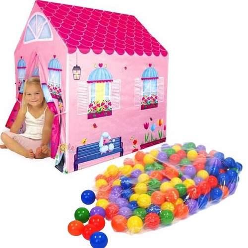 Casita De Juegos Para Chicos Carpa + 50 Pelotas Atoxicas