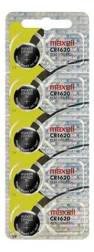 5 Pilas Maxell Cr1620 Tipo Botón Japonesa /3gmarket