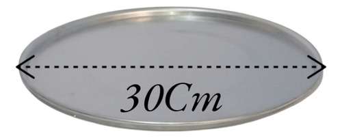 Charolas Pizza 30 Cm Kit 2 Pzas (bandeja) Aluminio Reforzado