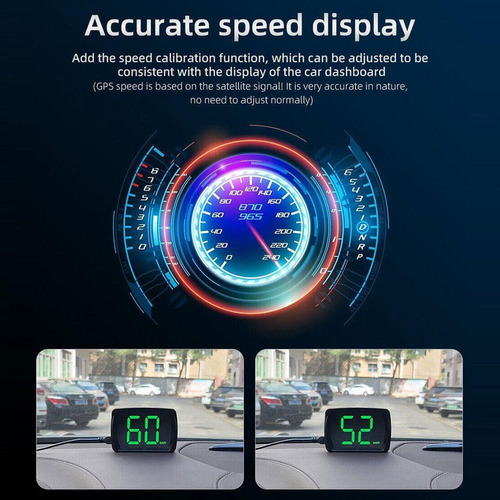 Display De Carro Digital Head Up Car Hud Velocímetro Gpsy