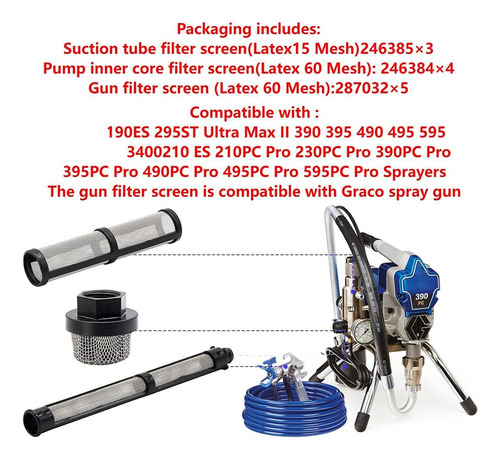 246385 246384 287032 Filter Set For 390 395 490 495 495 595
