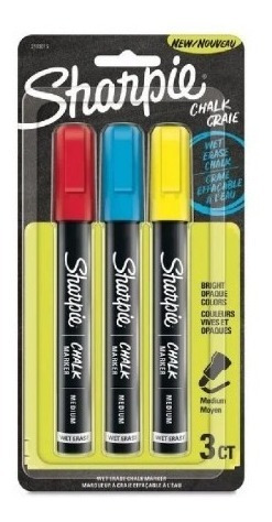 Marcadores Sharpie Chalk Tiza X3