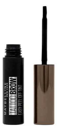 gel para cejas Maybelline Tattoo Brown EASY PEEL OFF TINT de 4.6 mL/20 g color chocolate brown