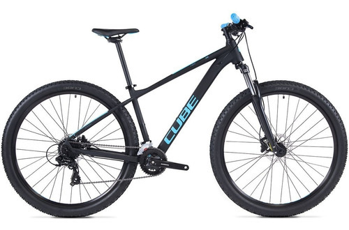 Bicicleta Mountain Bike Rodado 29 - Cube Aim 2022-23 Color Black/Blue Tamaño del cuadro L