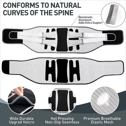 Faja Soporte Lumbar-sacra, Ajustable, Envuelve La Cintura