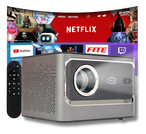 Projetor V9 Pro 4200 Lumens Android 4k Smart Datashow Home
