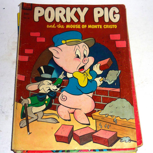 10 Revistas Porky Pig En Inglés Del 50 Editorial Dell Comic. (Usado)