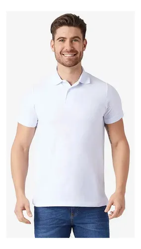 Playera tipo polo negra optima sale