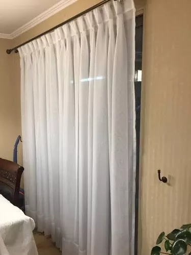 Cortinas De Ganchos Traslucidas De 2.50 X 2.50(en 2 Paneles)