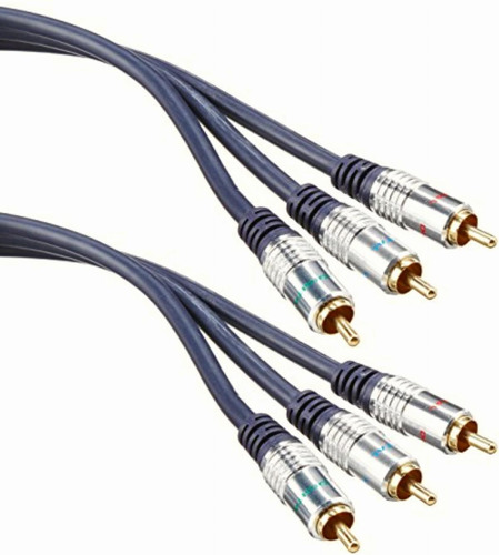 Scp 9433 Triple Rca Gold A/v Cables, 3 Ft