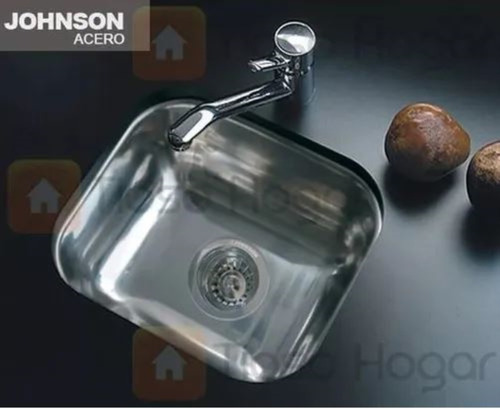 Imagen 3 de 10 de Pileta Simple Bacha Ee37 Acero Inoxidbale Johnson Cocina 430