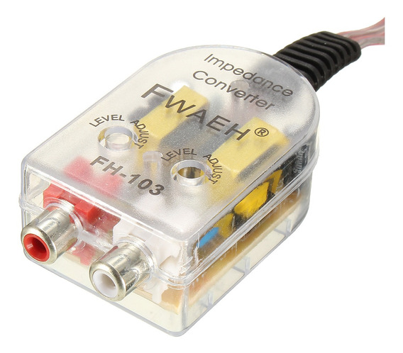 Convertidor Señal Altavoces Radio Coche-Previo RCA Conversor Alta-Baja CarAudio