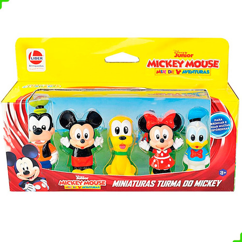Bonecos Dedoche 5 Miniatura Turma Do Mickey Disney - Lider
