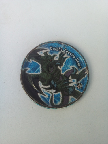 Yu-gi-oh! Metal Tazos Elma Chips Dragão Caveira Negro #26 (Usado)