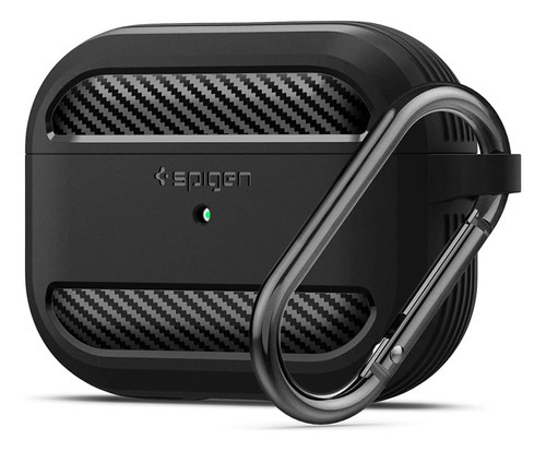 Funda Para AirPods Pro Spigen Rugged Armor Color Negro