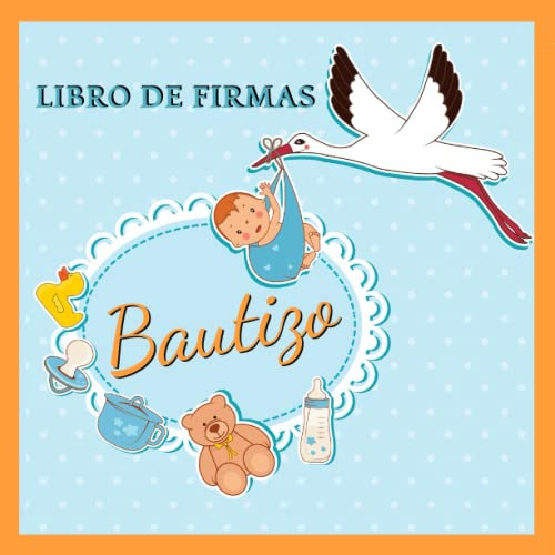 Libro De Firmas Bautizo: Libro De Huellas Y Firmas Bautismal