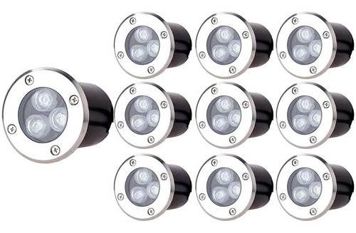 70 Focos Led Piso 3w Exterior Embutido Cálido/frío - Sumatel