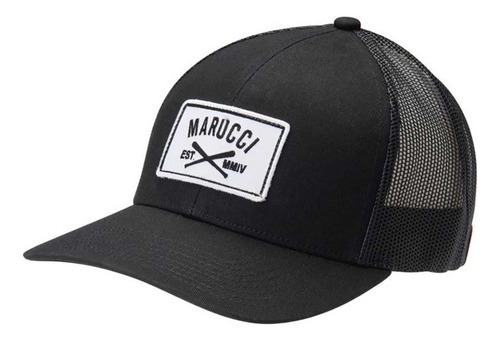Marucci Sports Cross Patch Trucker Snapback Negro, Negro,