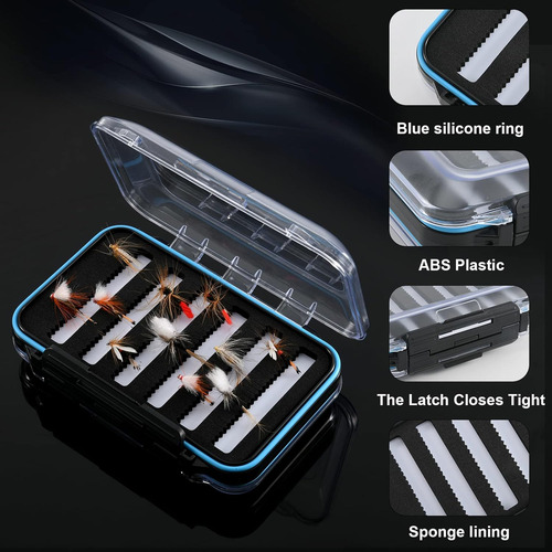 Caja De Pesca Con Mosca De Doble Cara Impermeable Para Apare