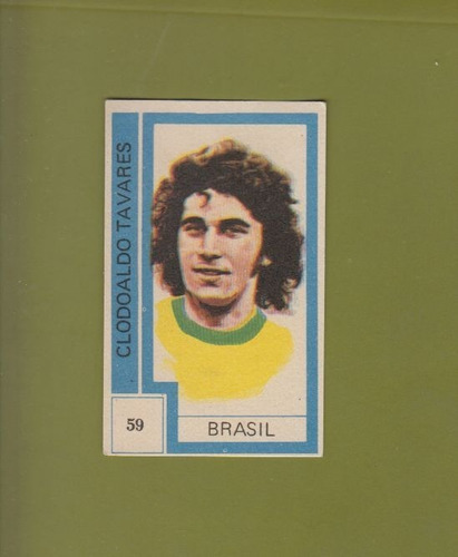Futbol Brasil Clodoaldo Tavares Figurita Uruguay 1974 Cromo