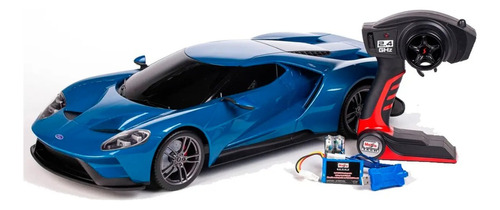 Ford Gt 1/6 Rc Azul Mando A Distancia Maisto Febo