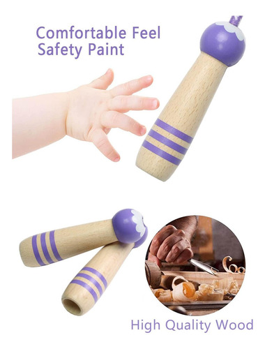 Cuerdas Infantiles, 2 Pack Ajustables Con Mango