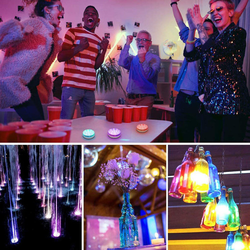 Imagen 5 de 10 de Luces Llevadas Sumergibles Con Piscina Decorativa Impermeabl