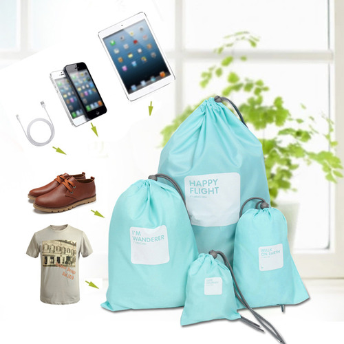 Juego De Bolsas De Almacenamiento De Viaje: Bolsa De Nailon