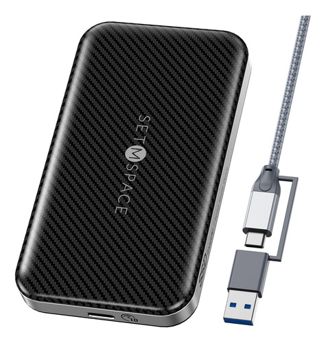 Setmspace Unidad De Estado Solido Externa Usb 3.1, Ssd Porta