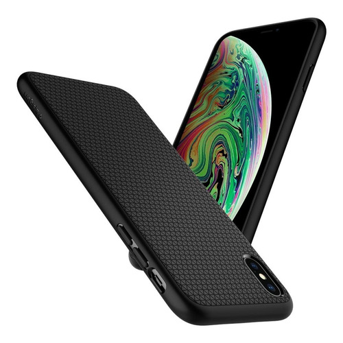 Combo Estuche Vidrio Spigen Liquid Air iPhone XS Max