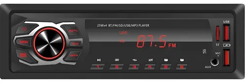 MP3 Player First Option 6688 Som Automotivo Radio Bluetooth 25W FM USB Pen Drive BT Carro Caminhonte 1 Din Caixa Bob Saida RCA