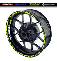 Comprar Cintas Aro Interno Calcos Llantas Honda Amarillo Fluo