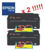 Comprar Lote De 2 Impresoras Epson Tx 135 Usadas- Leer Descripcion! Negro