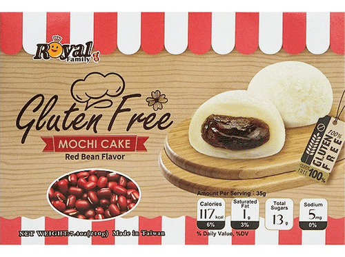 Dulce Japones Mochi Red Bean Gluten Free 1 Caja 210g Royal