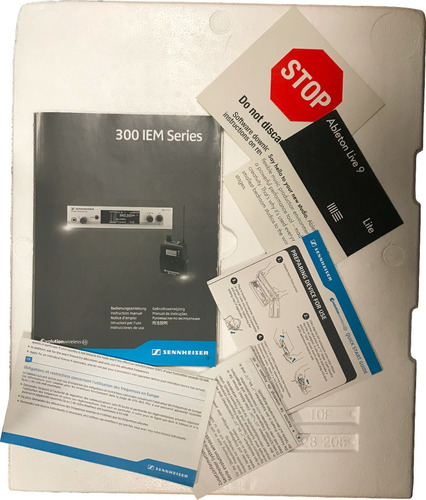 Imagen 10 de 10 de Sistema Monitoreo Inalámbrico Sennheiser Ew 300 Iem G3 Usado