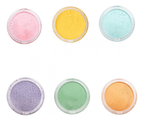 Colorantes Liposolubles En Polvo Colores Pastel Pack X 6
