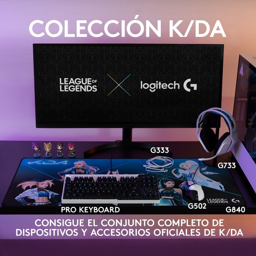 Imagen 7 de 8 de Teclado Gamer Mecanico Logitech G Pro Kda Lol Rgb