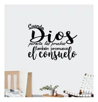 Comprar Vinil Decorativo Frase Cuando Dios Permite Las Pruebas 